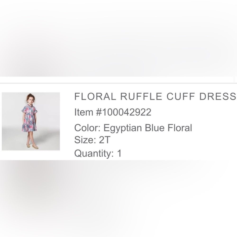 Floral Ruffle Cuff Dress - Picture 5 of 5